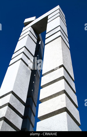 Die Ville Imaginaire Skulptur auf die Insel St. Helena in der Nähe von Montreal, Quebec Stockfoto