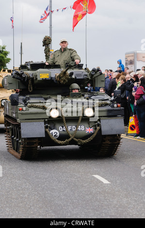 Krummsäbel Spähwagen auf einer Militärparade Stockfoto