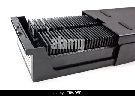 Archiv-Dia-Film im Kasten Stockfoto