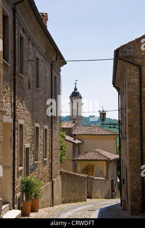 Italien, Emilia Romagna, Castell'Arquato, altes Dorf Stockfoto