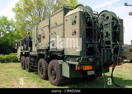 JGSDF Type03 SAM Radar, Luft-Verteidigung-Artillerie-Schule Einheit Stockfoto