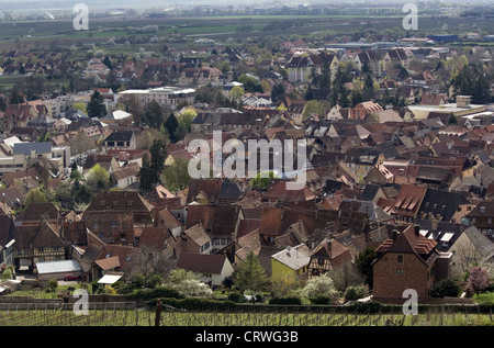 Wein-Stadt Barr, Elsass, Frankreich Stockfoto