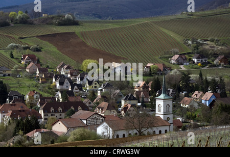 Wein-Stadt Barr, Elsass, Frankreich Stockfoto