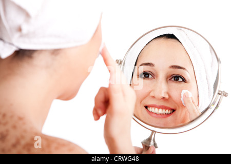 Gesichtspflege Anti-Aging Peeling Stockfoto