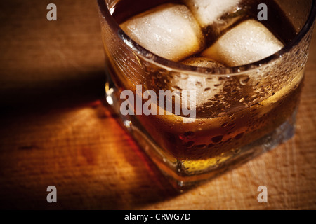 Brille von whisky Stockfoto
