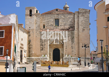 Iglesia del Carmen, Plaza del Carmen, Mahón, Menorca, Balearen, Spanien Stockfoto