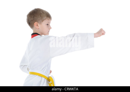 Junge in einem kimono Stockfoto