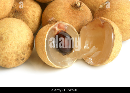 Nahaufnahme von longan Stockfoto