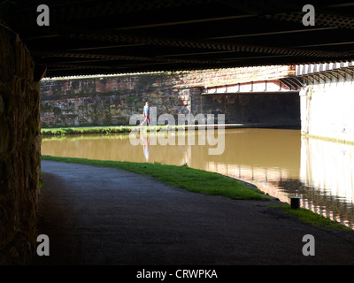 Chester Canal Basin treffen Shropshire Union Canal in Chester Cheshire UK Stockfoto