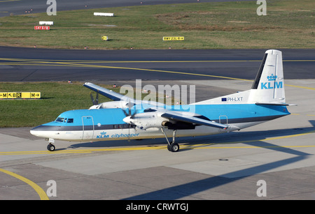 KLM Fokker Stockfoto