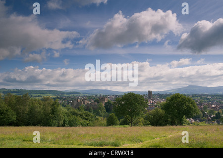 Sommertag, Ludlow Stockfoto