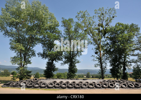 Silo in Livradois schlicht Auvergne Frankreich Stockfoto