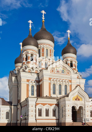 Altstadt von Tallinn Alexander-Nevsky-Kathedrale Lossi Plats Toompea Hill Tallinn Estland EU Europa. Stockfoto