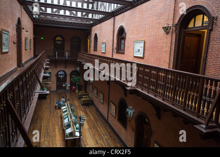 In das Astor House Hotel, in der Nähe von The Bund in Shanghai, China. Ehemals der Shanghai Stock Exchange, & Pujiang oder Pujian Hotel. Stockfoto