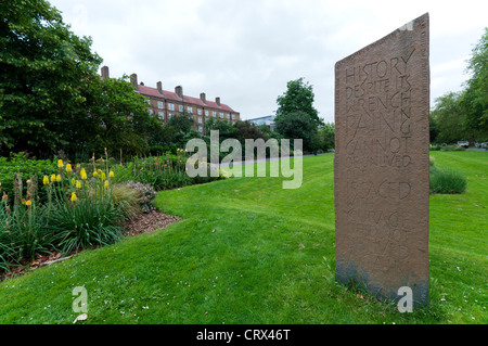 Der Zivilist-Gedenkstätte in Kennington Park ist zu nachhaltigem einheimischen getötet bei einem Luftangriff des zweiten Weltkriegs im Jahr 1940. Stockfoto