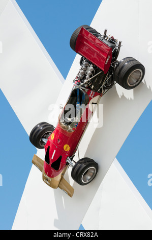 Lotus 49, Jerry Judah Skulptur auf dem Goodwood Festival of Speed 2012 Stockfoto