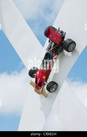 Lotus 49, Jerry Judah Skulptur auf dem Goodwood Festival of Speed 2012 Stockfoto