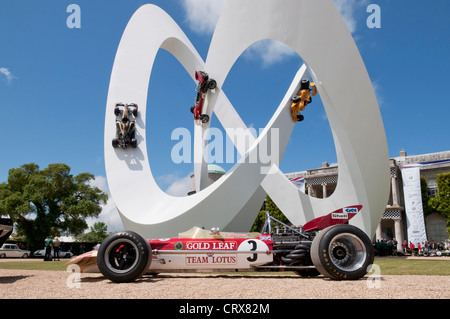 Jerry Juda Lotus F1 Skulptur auf dem Goodwood Festival of Speed 2012 Stockfoto