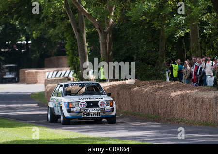 1981 Talbot Sunbeam Lotus Rallye-Auto auf dem Goodwood Festival of Speed 2012 Stockfoto