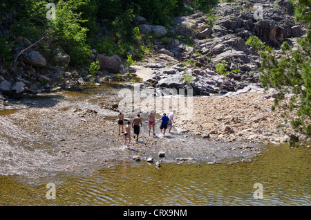 Johnsons Shut-ins State Park ist eines der beliebtesten Missouri State Parks. Stockfoto