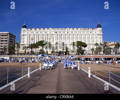 Das InterContinental Carlton Cannes Hotel, Cannes, Côte d ' Azur, Alpes-Maritimes, Provence-Alpes-Côte d ' Azur, Frankreich Stockfoto