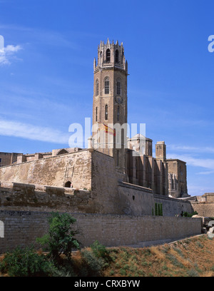 La Seu Vella Kathedrale, Lleida, Provinz Lleida, Katalonien, Spanien Stockfoto