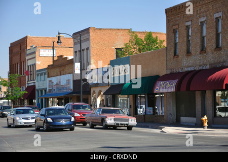 Winslow, Arizona, USA - eine Stadt entlang der historischen Route 66 Stockfoto