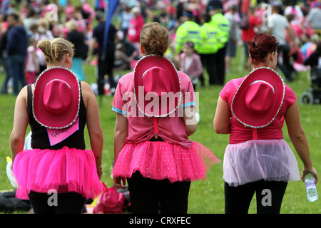 Race for Life 2012 Tag 1 am Stanmer Park, Brighton, East Sussex, UK. Stockfoto