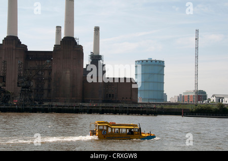 Battersea Power Station fällig für die Sanierung von A malaysische Unternehmen nun, 25 Hektar großen Gelände, Themse, London, UK Stockfoto