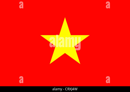 Flagge der Sozialistischen Republik Vietnam. Stockfoto