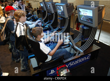Sony Playstation 2 bei der Jugendmesse in Essen SIE Stockfoto