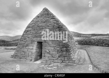 Irland, County Kerry, Blick auf Gallarus Oratorium Stockfoto