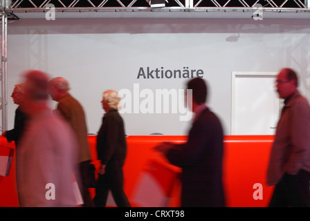 Aktionäre von e.on HV Anlass in Essen Stockfoto