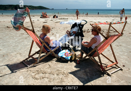 Kanalinseln, Jersey, St. Brelade Bay Stockfoto