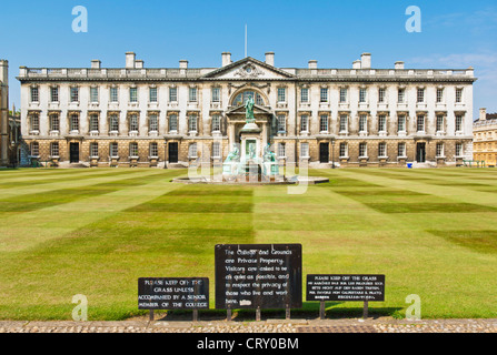 Gibbs, Gebäude und Statue von König Henry VI Kings College Cambridge Cambridgeshire England UK GB EU Europa Stockfoto