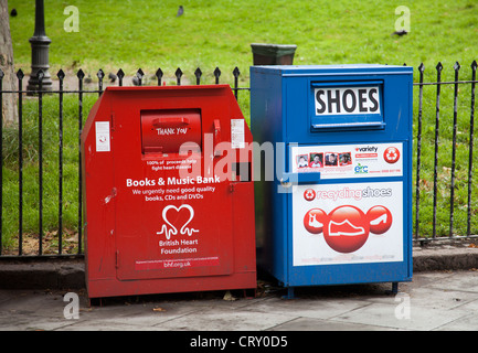 Spezielle Charity Recycling Banken in Clapham - London-UK Stockfoto