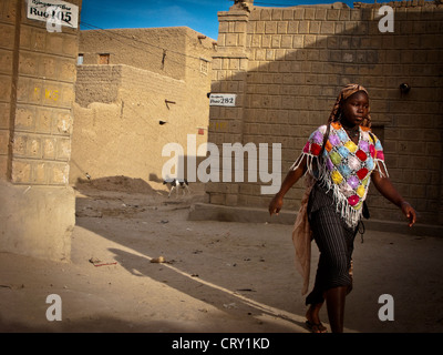 Alte Stadt Timbuktu, Mali. Afrika. Stockfoto