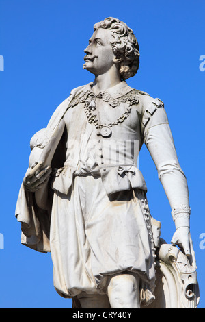 Denkmal der barocken Malers Sir Anthony Van Dyck in Antwerpen, Belgien Stockfoto