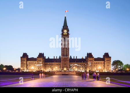 Ton-Licht-Show, Parliament Hill, Ottawa Stockfoto