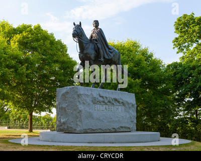 Königin Elizabeth II Statue, Ottawa Stockfoto