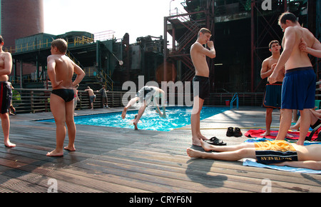 Essen, Pool Anlage Zollverein Stockfoto