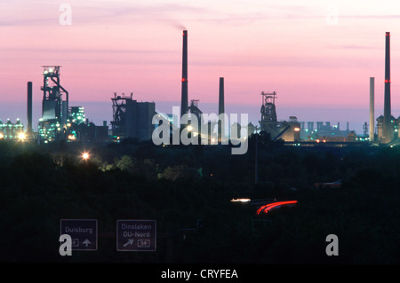 Duisburg, ThyssenKrupp Industrielandschaft Stockfoto