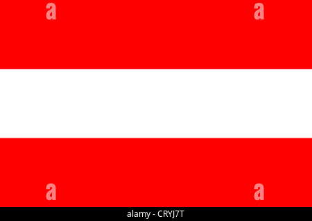 Nationalflagge der Republik Österreich. Stockfoto