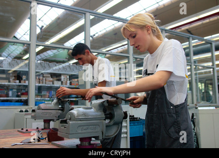 Opel-Werk in Bochum, Azubis in der Lehrwerkstatt Stockfoto