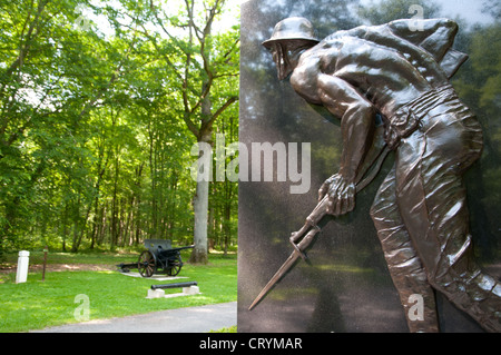 U.S. 4. Marine Brigade Memorial, Bellau Wood, Departement Aisne, Frankreich Stockfoto