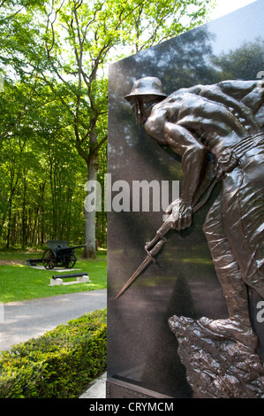 U.S. 4. Marine Brigade Memorial, Bellau Wood, Departement Aisne, Frankreich Stockfoto