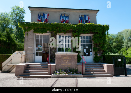 Museum in Compiegne, Clairiere de Rethondes unterzeichnet löschen, wo der Waffenstillstand Ende des ersten Weltkrieges war in Eisenbahnwagen Stockfoto