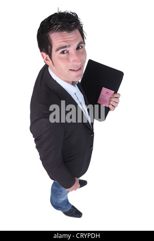 High-Angle Ansicht eines Mannes Stockfoto