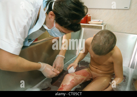 PÄDIATRISCHE PHYSIOTHERAPIE CENT. Stockfoto