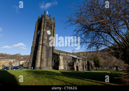 Halifax Münster, Münster St. Johannes der Täufer, Halifax. Stockfoto